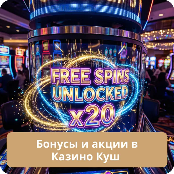 Бонусы и акции в Казино Куш
